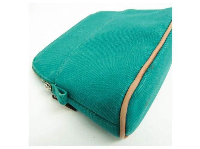 Pochette Mini Donna in Cotone Bolide Hermès Verde - vista 6
