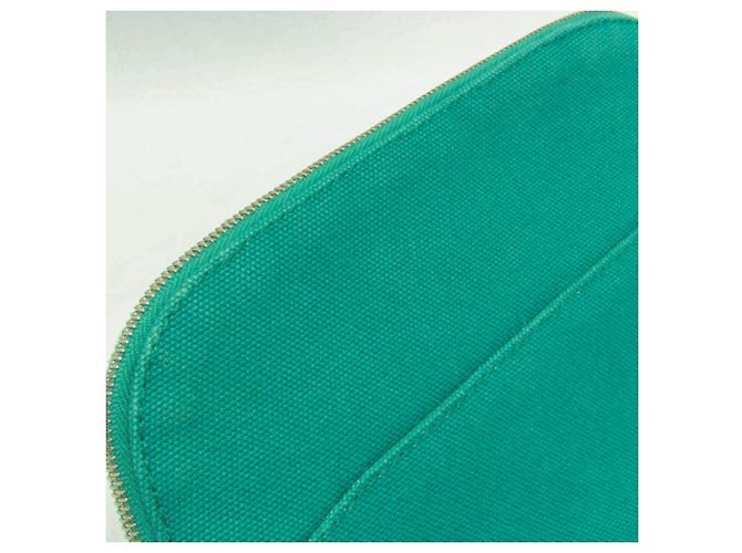 Pochette Mini Donna in Cotone Bolide Hermès Verde - vista 8