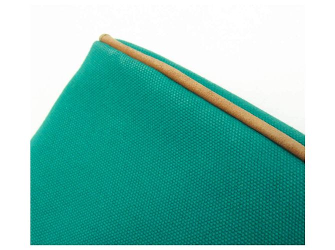 Pochette Mini Donna in Cotone Bolide Hermès Verde - vista 9