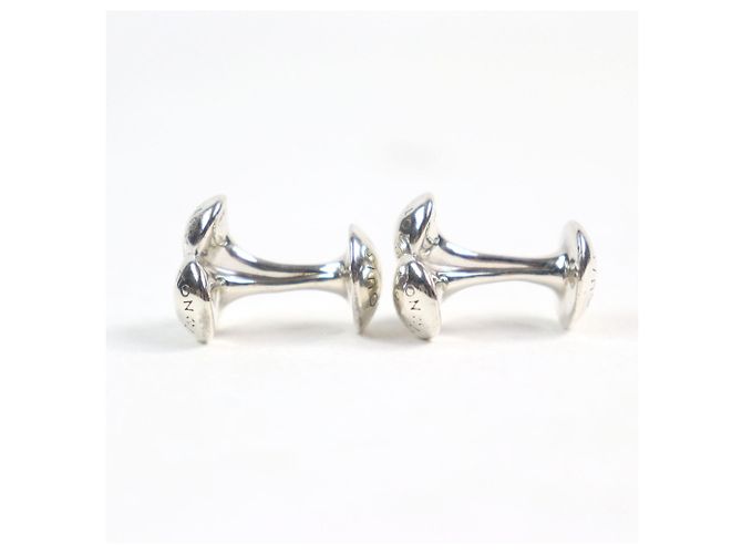 LOUIS VUITTON Gemelli Bouquet Crewe con Incisione del Logo, Custodia Argento, Peso ., Uomo - vista 4