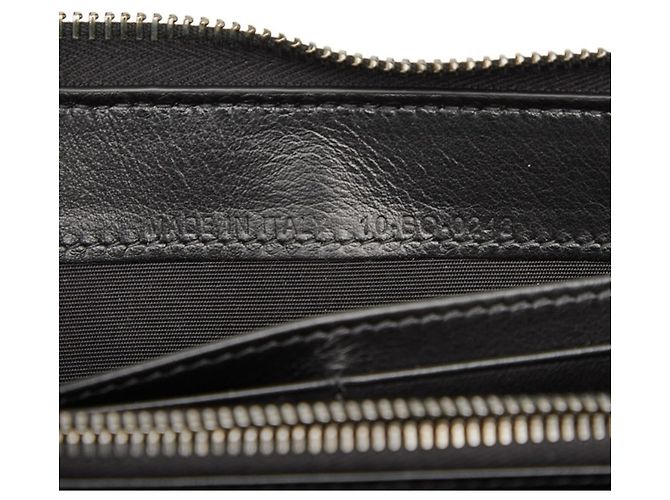 Christian Dior Dior Oblique Saddle Long Zip Wallet Navy Canvas Leather Men's - view 8
