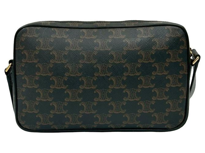 Céline Bolsa de ombro de couro Triomphe Médio da CELINE - Marrom - vista 3