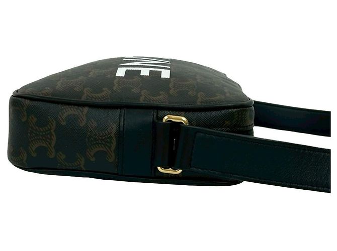 Céline Bolsa de ombro de couro Triomphe Médio da CELINE - Marrom - vista 6