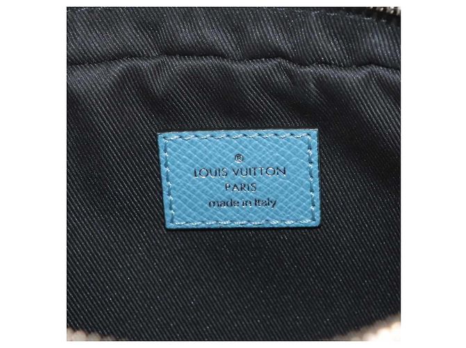 Bumbag Louis Vuitton Taiga Rama Outdoor Blu RFID - vista 7