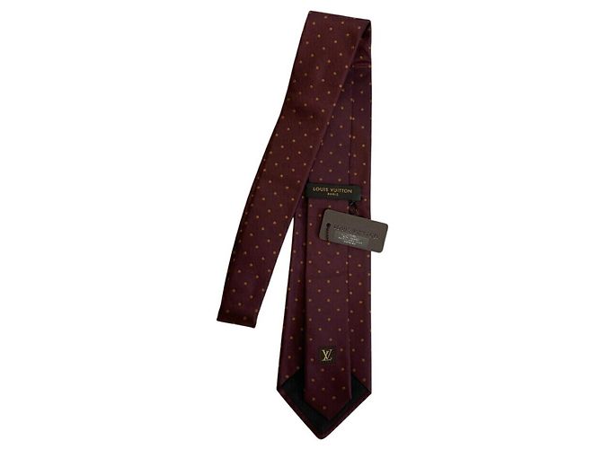 LOUIS VUITTON LV Polka Dot Tie, Wine Red, Men's Orange - view 3