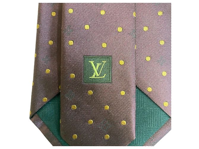 LOUIS VUITTON LV Polka Dot Tie, Wine Red, Men's Orange - view 6