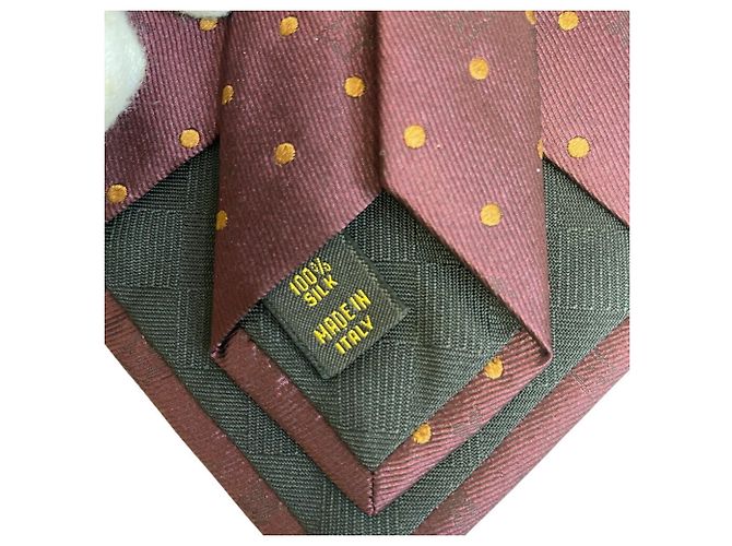 LOUIS VUITTON LV Polka Dot Tie, Wine Red, Men's Orange - view 7