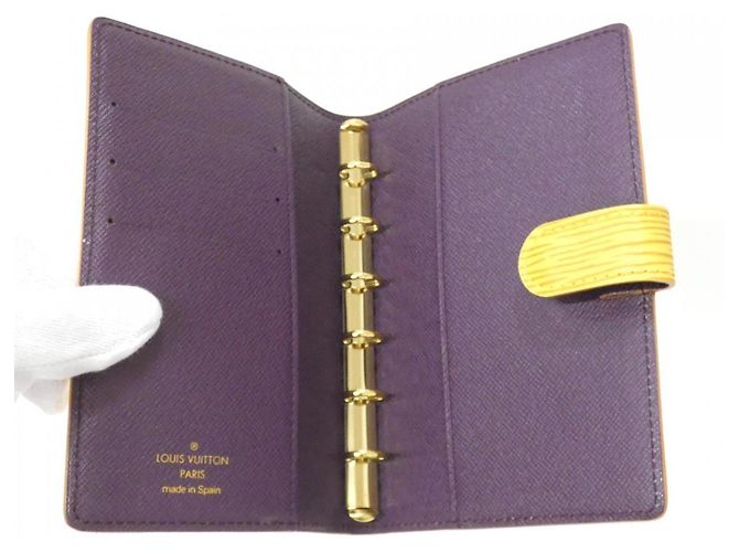 Agenda PM Organizer Epi Louis Vuitton Gelb - Ansicht 8