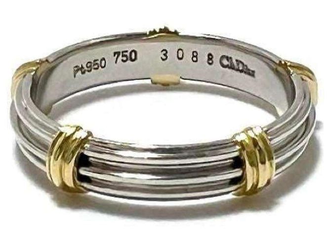 Anello da uomo Christian Dior, combinazione di oro giallo e platino - vista 5