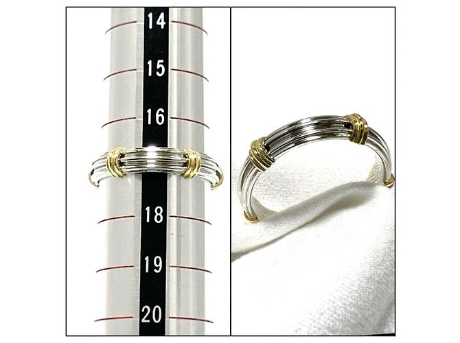 Anello da uomo Christian Dior, combinazione di oro giallo e platino - vista 9