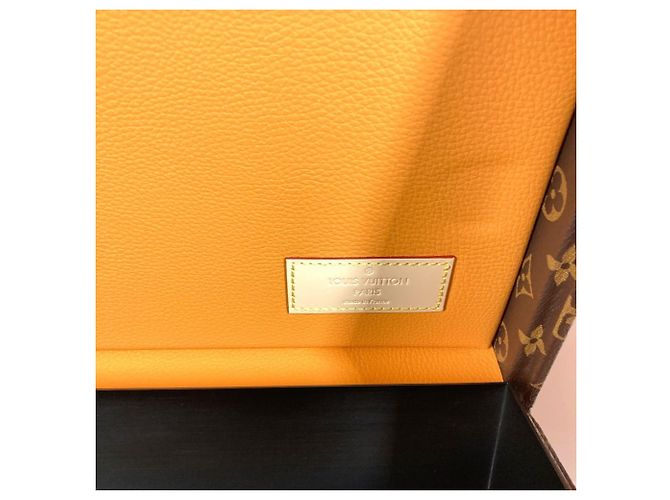 COFFRET Champagne Monogram LOUIS VUITTON, Boîte Intérieure, Objet, Coffre, Toile, Bois, Homme/Femme, Marron - vue 12
