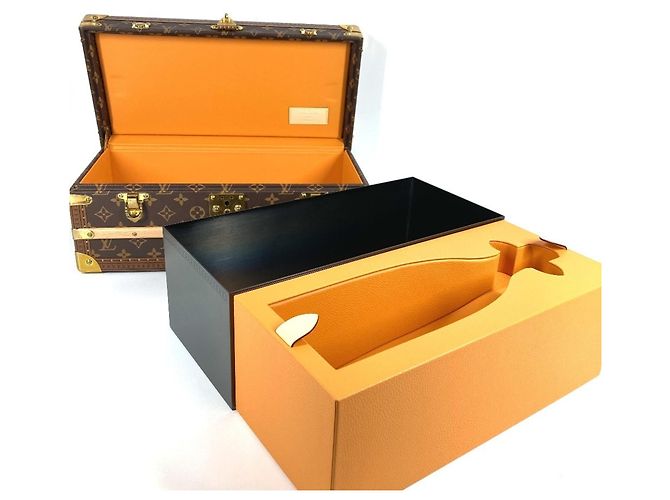 COFFRET Champagne Monogram LOUIS VUITTON, Boîte Intérieure, Objet, Coffre, Toile, Bois, Homme/Femme, Marron - vue 2