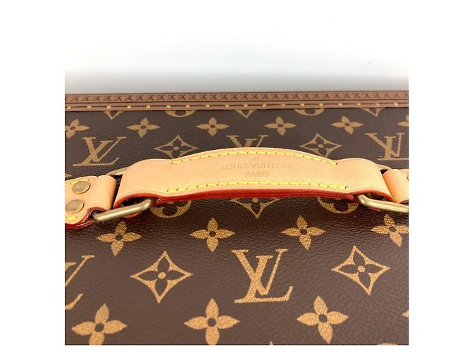 COFFRET Champagne Monogram LOUIS VUITTON, Boîte Intérieure, Objet, Coffre, Toile, Bois, Homme/Femme, Marron - vue 4