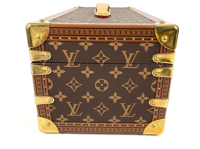 COFFRET Champagne Monogram LOUIS VUITTON, Boîte Intérieure, Objet, Coffre, Toile, Bois, Homme/Femme, Marron - vue 6
