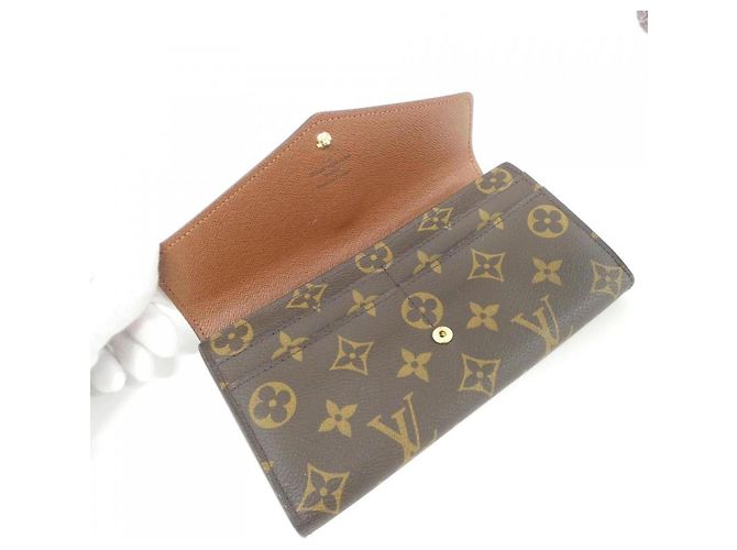 Portafoglio Sarah Monogram Louis Vuitton Marrone - vista 5