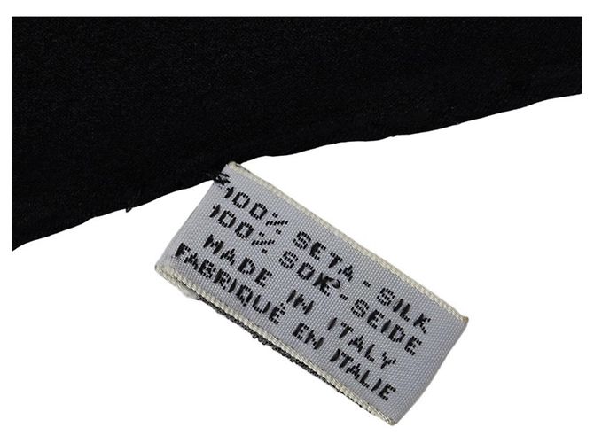 Sciarpa Muffler Chain Coco Mark di Chanel in seta nera, rossa e multicolore per donne Nero - vista 5