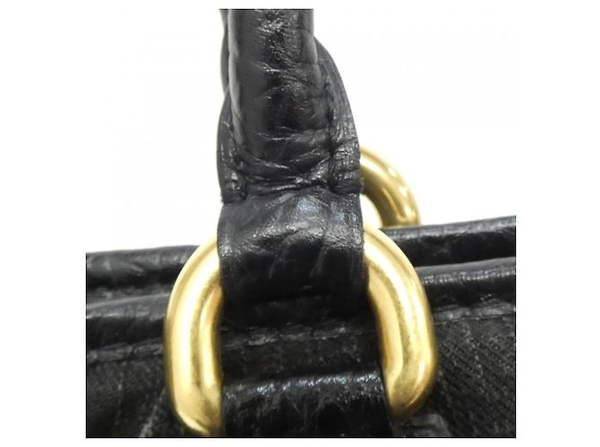 Borsa Louis Vuitton Monogram Denim Neo Cabby GM Nero - vista 4
