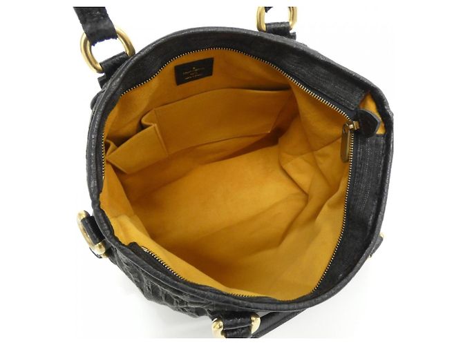 Borsa Louis Vuitton Monogram Denim Neo Cabby GM Nero - vista 7