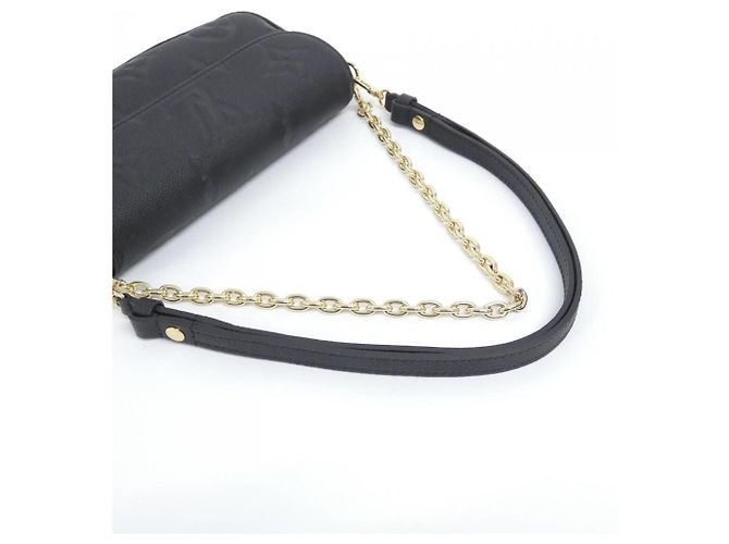 Borsa a Spalla Louis Vuitton Monogram Empreinte Wallet on Chain Ivy Nero - vista 4