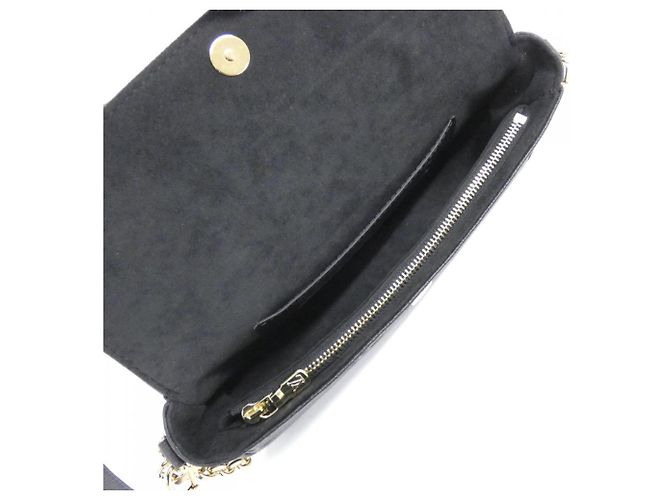 Borsa a Spalla Louis Vuitton Monogram Empreinte Wallet on Chain Ivy Nero - vista 5