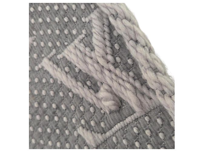 LOUIS VUITTON Sciarpa Mania, Grigio, Sete e Lana, Unisex Marrone - vista 5