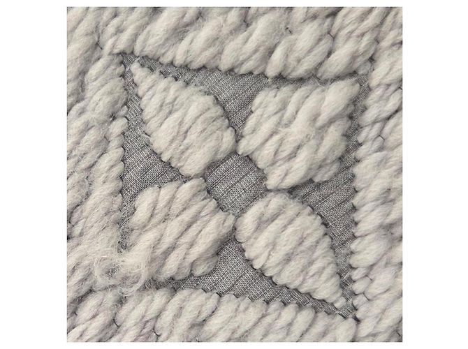 LOUIS VUITTON Sciarpa Mania, Grigio, Sete e Lana, Unisex Marrone - vista 6