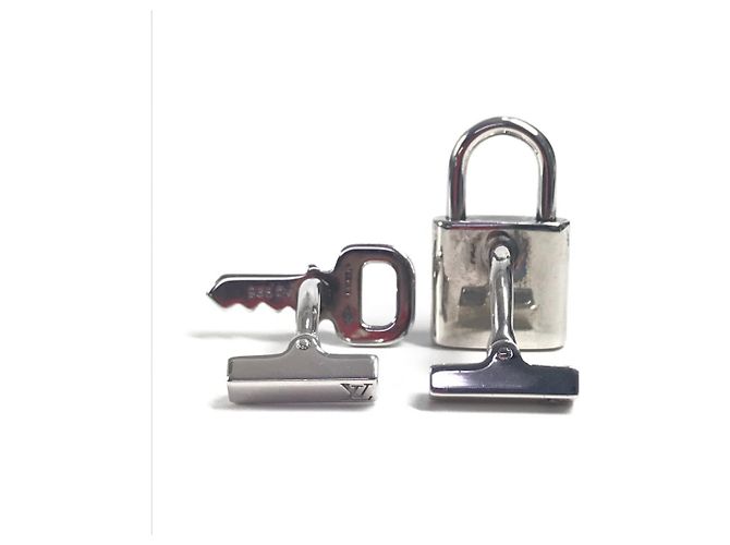 SCATOLA DAMIER LOUIS VUITTON con Bottone da Polso Cadena e Chiave, Gemelli da Uomo in Argento - vista 2