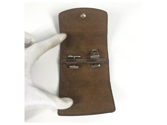 SCATOLA DAMIER LOUIS VUITTON con Bottone da Polso Cadena e Chiave, Gemelli da Uomo in Argento - vista 7