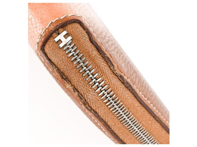 Hermès HERMES Azap Long Portafoglio in Seta, Seta Epsom, Oro e Rosa, Donna - vista 6