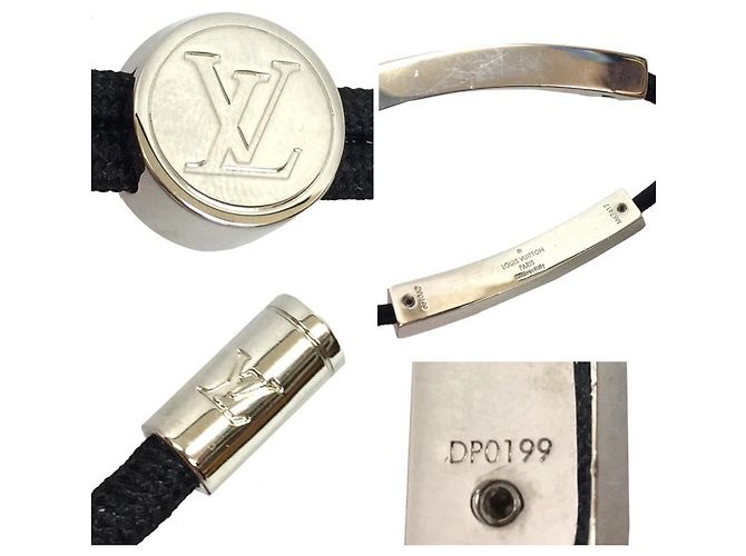 LOUIS VUITTON Bracciale Louis Vuitton LV Space Plate da Uomo Nero - vista 3