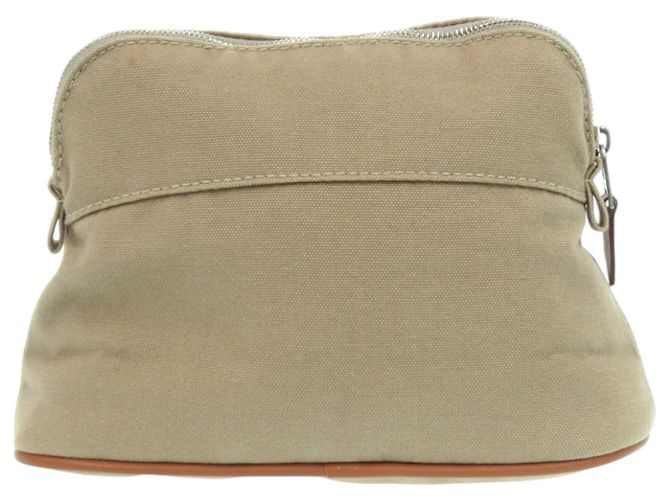 Come nuovo Pouch Mini Bolide Hermès, Cotone e Pelle, Beige Marrone, - vista 2