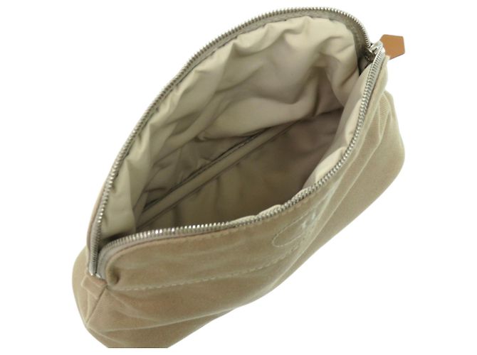 Come nuovo Pouch Mini Bolide Hermès, Cotone e Pelle, Beige Marrone, - vista 5