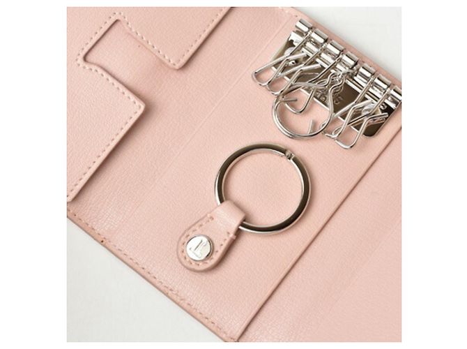 Tod's Key Case TOD'S Leather Light Pink - view 4