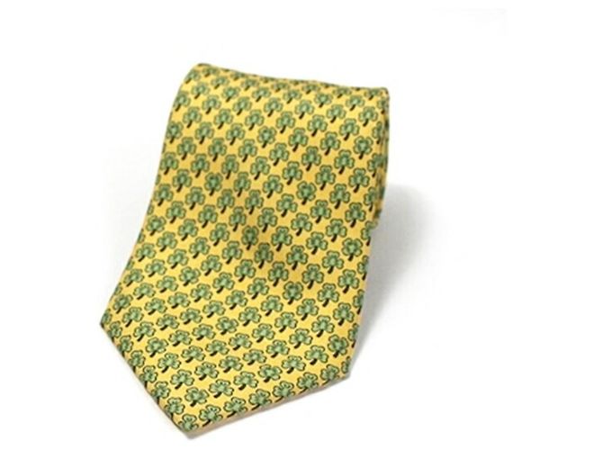 Hermès Cravatta in seta HERMES da uomo Verde - vista 3