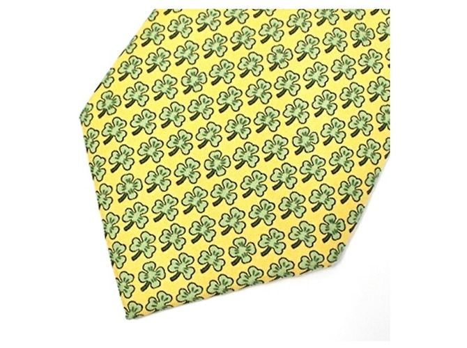 Hermès Cravatta in seta HERMES da uomo Verde - vista 4