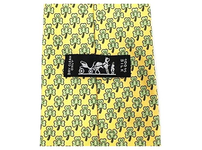 Hermès Cravatta in seta HERMES da uomo Verde - vista 5