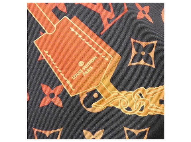 Sciarpa Muffler Carré Rising Confidential Monogram Louis Vuitton Rosso - vista 2