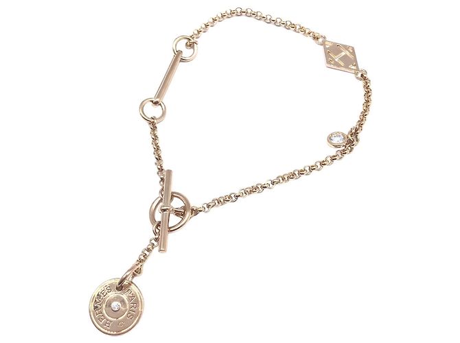 Hermès Bracciale HERMES Gunbird in oro rosa e diamanti Moda Donna Uomo Unisex - vista 3