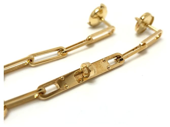 Hermès Orecchini HERMES Kelly Chaine in oro per donne D'oro - vista 6