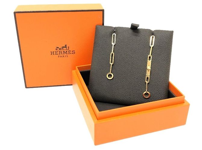 Hermès Orecchini HERMES Kelly Chaine in oro per donne D'oro - vista 9