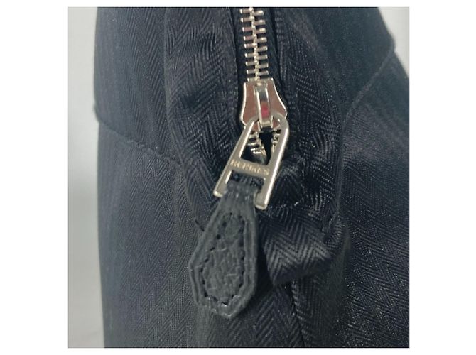 Hermès Pochette da golf HERMES SONY OPEN FUJITV H logo Bolide GM in cotone poliammide multiuso per uomini e donne, nera Nero - vista 8