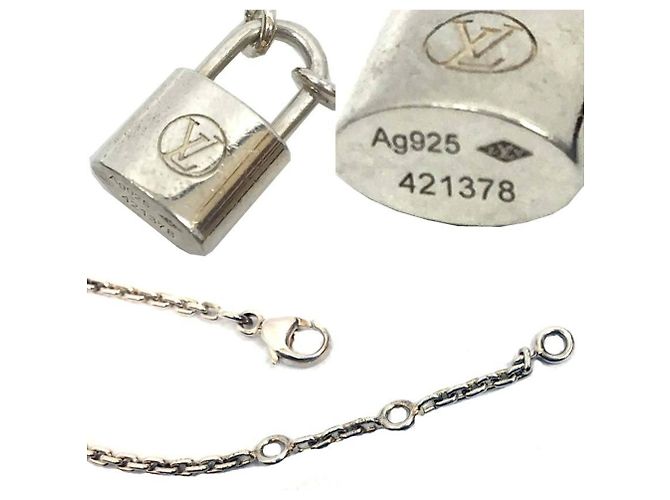 LOUIS VUITTON Bracciale Louis Vuitton UNICEF Lockit Argento - vista 3