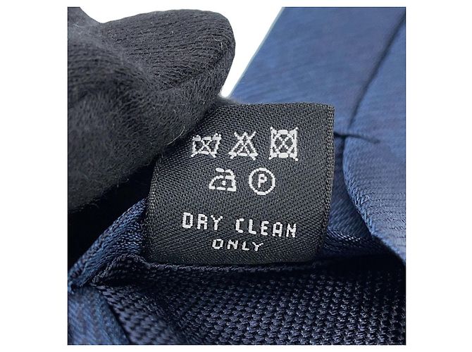 CHANEL Coco Mark Silk Tie Men's Blue - view 12