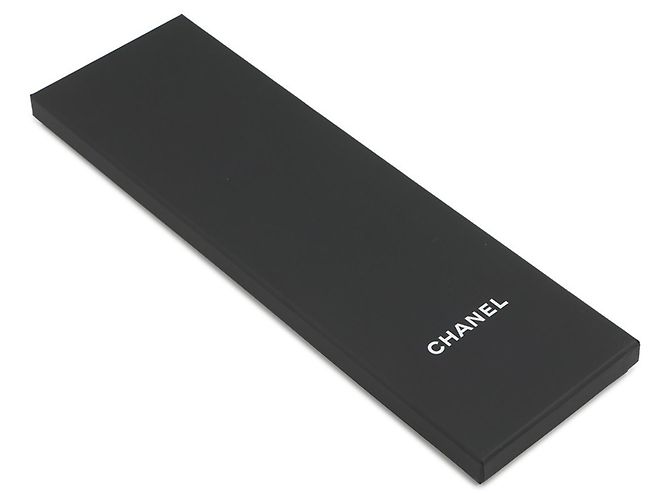 CHANEL Coco Mark Silk Tie Men's Blue - view 13