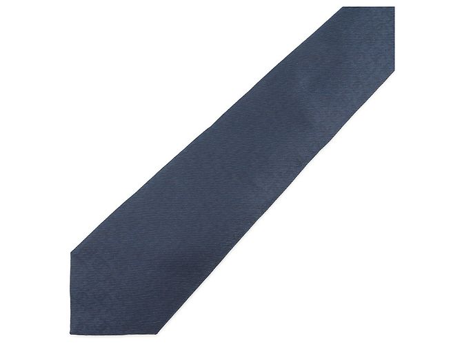 CHANEL Coco Mark Silk Tie Men's Blue - view 3
