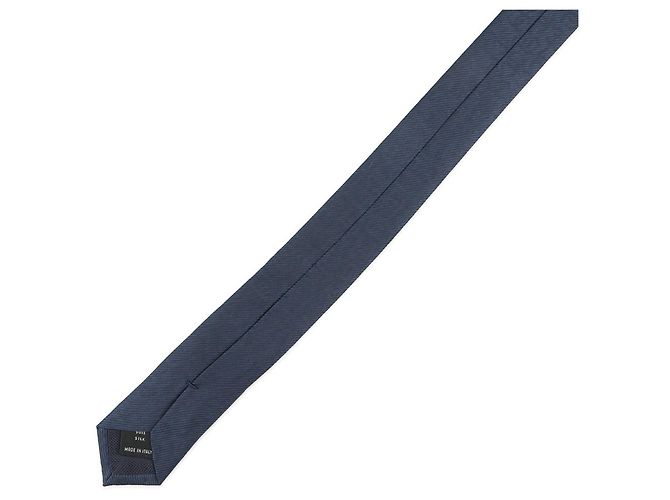CHANEL Coco Mark Silk Tie Men's Blue - view 5