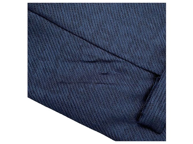 CHANEL Coco Mark Silk Tie Men's Blue - view 6