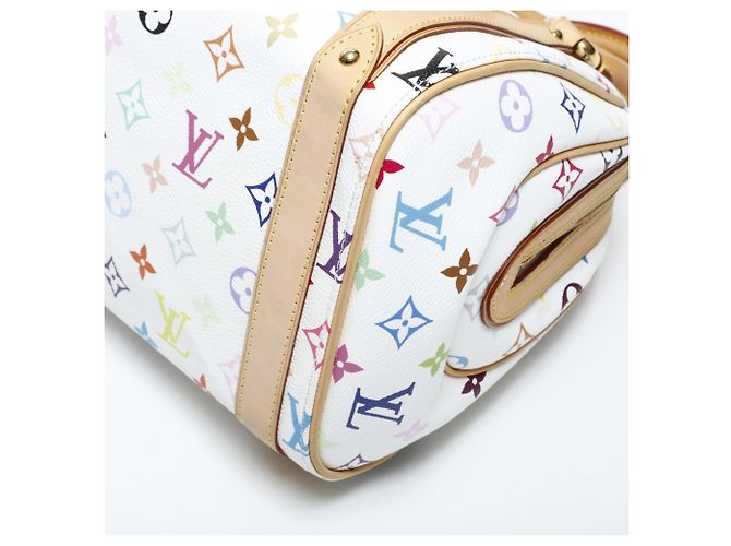 Louis Vuitton Monogram Multicolore Priscilla Handbag in White - vue 10