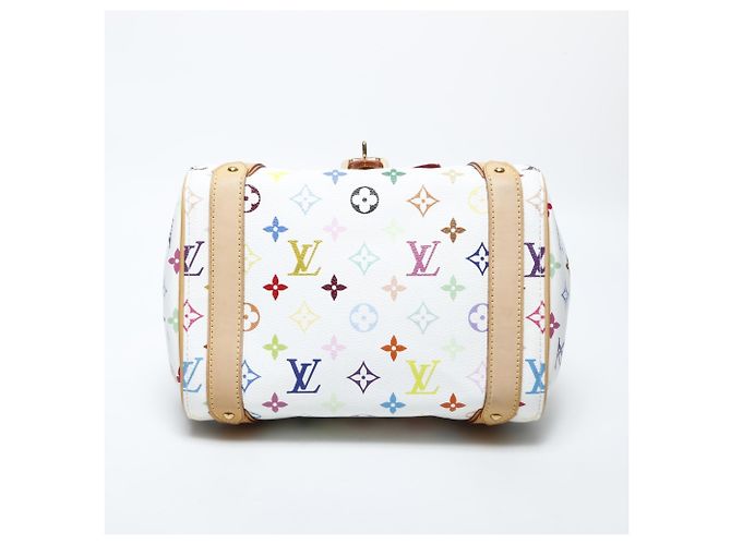 Louis Vuitton Monogram Multicolore Priscilla Handbag in White - vue 11