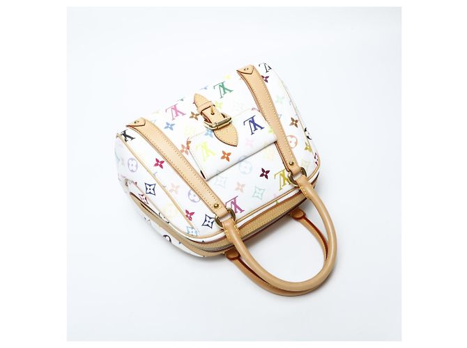 Louis Vuitton Monogram Multicolore Priscilla Handbag in White - vue 12